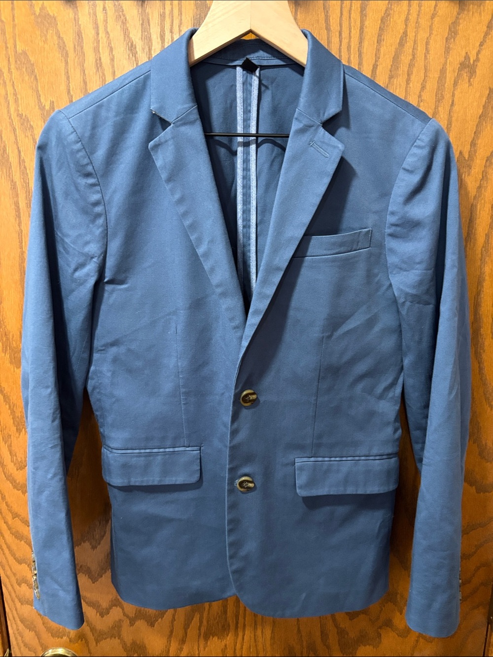 Crewcuts K5057 Ludlow Stretch Chino Blue 2 Button Suit Blazer Jacket size 14 XXL